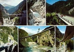 SAN BERNARDINO-ROUTE ANDEER Rofflaschlucht Auto VW-Käfer - Andeer