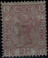 GREAT BRITAIN 1873 VICTORIA 2 1/2 P PURPLE ROSE MI No 40 MLH VF!! - Nuovi