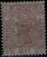 GREAT BRITAIN 1873 VICTORIA 2 1/2 P PURPLE ROSE MI No 40 MLH VF!! - Unused Stamps