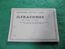 VINTAGE UK NORTH DEVON: ILFRACOMBE Letter Card Sepia RA - Ilfracombe