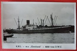 M.V. GOOILAND - KONINKLIJKE HOLLANDSCHE LLOYD - Paquebots