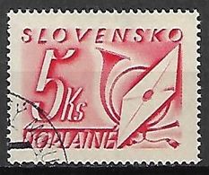 SLOVAQUIE   -  TAXE   -  1942  .  Y&T N° 39 Oblitéré - Used Stamps