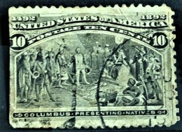 USA 1893 - Canceled - Sc# 237 - 10c - Columbus - Gebruikt