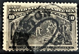 USA 1893 - Canceled - Sc# 237 - 10c - Columbus - Used Stamps