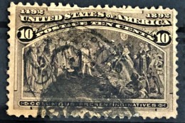 USA 1893 - Canceled - Sc# 238 - 10c - Columbus - Usados