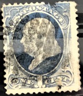 USA 1873 - Canceled - Sc# 156 - 1c - Secret Mark - Gebruikt