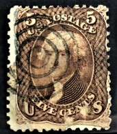 USA 1863 - Canceled - Sc# 76 - 5c - Used Stamps