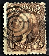 USA 1863 - Canceled - Sc# 76 - 5c - Usados