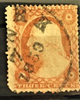 USA 1861-62 - Canceled - Sc# 10 - 3c - Gebraucht