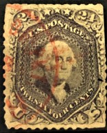 USA 1861-62 - Canceled - Sc# 70 - 24c - Gebruikt