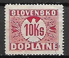 SLOVAQUIE   -  TAXE   -   1941.  Y&T N° 25 Oblitéré - Oblitérés