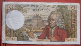 10 / Dix Francs 3.6.1971 (WPM 147d) - 10 F 1963-1973 ''Voltaire''