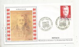 MONACO , FDC ,premier Jour , 1987 ,  Office Des émissions De Timbres Poste , Monte Carlo , LE PRINCE LOUIS II - FDC