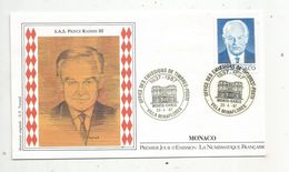 MONACO , FDC ,premier Jour , 1987 ,  Office Des émissions De Timbres Poste , Monte Carlo , S.A.S. PRINCE RAINIER II - FDC