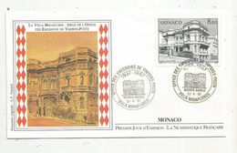MONACO , FDC ,premier Jour , 1987 ,  Office Des émissions De Timbres Poste , Monte Carlo , Siége De L'office - FDC