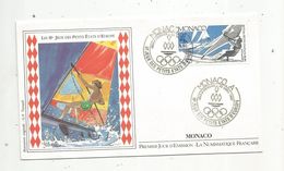 MONACO , FDC ,premier Jour , 1987 ,  Sports , II E Jeux Des Petits états D'Europe - FDC