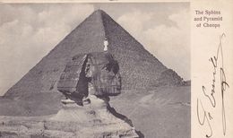 EG96  --  THE SPHINX AND PYRAMID OF CHEOPS - Sfinge