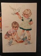 DDR Postcard - Humour - Little Girl And Birds - Lungers Hausen - Hausen, Lungers