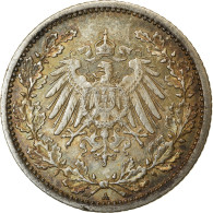 Monnaie, GERMANY - EMPIRE, 1/2 Mark, 1907, Berlin, TTB+, Argent, KM:17 - 1/2 Mark