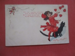Valentine's Black Cat  R.F. Outcoutt   Ref 4294 - San Valentino