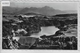 Barrage De Rossens - Lac De La Gruyere Moleson, Vus D'avion - Flugaufnahme - Rossens