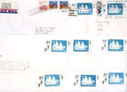 U612 8 PSE Covers Used Domestic And To East Germany 1988-89 Cat. $36.00 - 1981-00