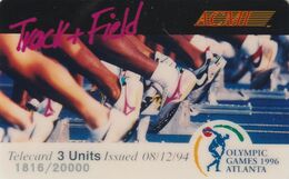ESTADOS UNIDOS. Olympic Games Atlanta 1996 - ACMI. TRACK+FIELD. 20000 Ex. (165). - Autres & Non Classés