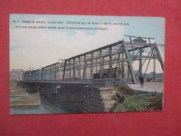 Trolley On Cherry Street  Bridge   Toledo Ohio    Ref 4295 - Toledo