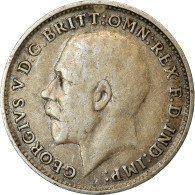 Monnaie, Grande-Bretagne, George V, 3 Pence, 1917, TB+, Argent, KM:813 - F. 3 Pence