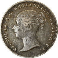 Monnaie, Grande-Bretagne, Victoria, 4 Pence, Groat, 1843, TTB, Argent, KM:731.1 - G. 4 Pence/ Groat