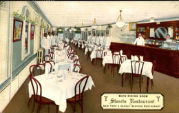 ETATS UNIS - Carte Postale - New York - Sweets Restaurant - Fulton Street - L 67382 - Cafés, Hôtels & Restaurants