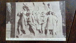 CPA. DIJON  - MONUMENT AUX MORTS 1914/1918 - GRANDE GUERRE - ROND POINT DU PARC - BAS-RELIEF DE PIRON - Monuments Aux Morts