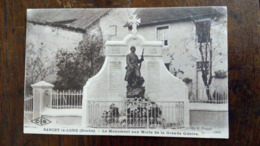 CPA.  SANCEY LE LONG - DOUBS - LE MONUMENTS AUX MORTS DE LA GRANDE GUERRE - Monuments Aux Morts