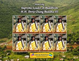 Sierra Leone 2020, His Holiness Dorje Chang Buddha III, Joint With Djibouti, Liberia, Centrafrica., Niger Sheetlet - Buddhism