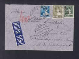 Rumänien Romania Flugpost 1930 Baneasa Aviatie Nach Wien - Briefe U. Dokumente
