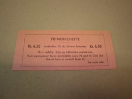 Norwegen 1968 Markenheftchen MH 567 Postfrisch MNH 6,50 Kr Booklet Norge - Markenheftchen