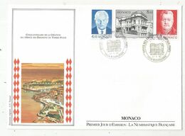 MONACO. A , FDC, 1987 , Monte Carlo , 220 X 160 Mm , Villa Miraflores , Cinquantenaire De La Création...frais Fr 1.55 E - FDC