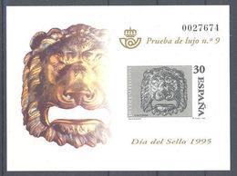 1995 PRUEBA OFICIAL EDIFIL 34 BOCA BUZON BRONCE CABEZA DE LEON SIGLO XIX TC12113 - Sonstige & Ohne Zuordnung