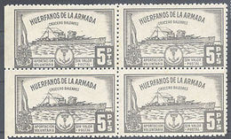 FISCAL HUERFANOS DE LA ARMADA CRUCERO BALEARES ** MNH B4 MILITARY BOAT   TC12513 - Otros & Sin Clasificación