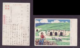 JAPAN WWII Military Troglodytism Shanxi Picture Postcard Central China WW2 MANCHURIA CHINE MANDCHOUKOUO JAPON GIAPPONE - 1943-45 Shanghai & Nankin