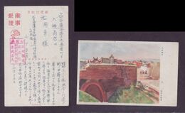 JAPAN WWII Military Outside Datong Castle Picture Postcard North China WW2 MANCHURIA CHINE MANDCHOUKOUO JAPON GIAPPONE - 1941-45 Chine Du Nord