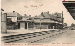 Houdeng-Gougnies La Station (vue Intérieure )animée Avec Train  Circulé En 1906 - La Louvière