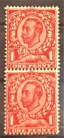 GREAT BRITAIN 1912 - MLH - Sc# 154 - Vertical Pair! 1d - Unused Stamps