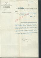 AVIATION MILITARIA DOCUMENT GOUVERNEMENT MILITAIRE DE PARIS 34e Rég Lt COLONNEL ROCHETTE D AVIATION LE BOURGET 1931 : - Aviation