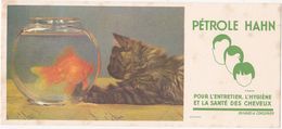 Lot De 4 Très Anciens Buvards PETROLE HAHN / Chat (chatons), Poissons Rouges - Collections, Lots & Séries