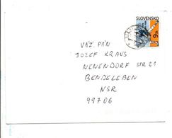 SLOVAQUIE LETTRE POUR LA FRANCE 1995 - Briefe U. Dokumente