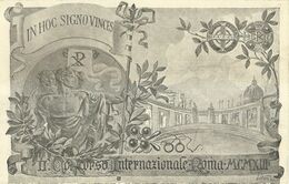 8917"IN HOC SIGNO VINCES-II CONCORSO INTERNAZIONALE ROMA 1913 "-CARTOLINA POST. ORIG. NON SPED. - Manifestazioni