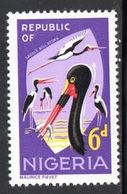 Nigeria - 1966 6d Stork (*) # SG 178 - Cigognes & échassiers