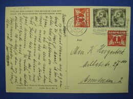 Nederland 1935 Hollande Pays Bas Hilversum Cover Enveloppe CPA - Briefe U. Dokumente