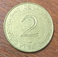 13 LA CIOTAT CASINO PARTOUCHE JETON DE 2 EUROS MONNAIE DE PARIS SLOT MACHINE EN MÉTAL CHIP COINS TOKENS GAMING - Casino